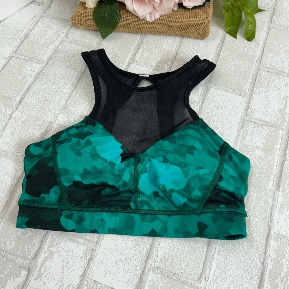 Women's Green Sports Bra